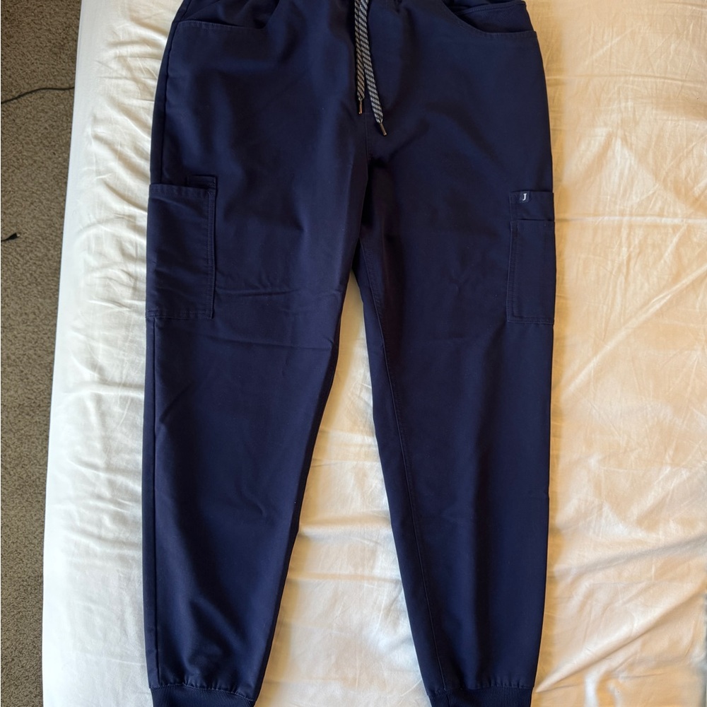 Jaanuu Men’s Mesh Pocket Jogger Scrub Pants - Size L - Picture 3 of 8